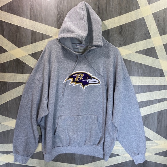 NFL Other - Baltimore Ravens NFL Stitched Hoodie Gray Sz XL